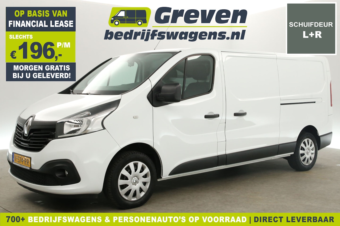 Renault Trafic - 1.6 dCi T29 L2H1 145PK Airco 2xSchuifdeur Cruise Parkeersensoren Elektrpakket Trekhaak - AutoWereld.nl