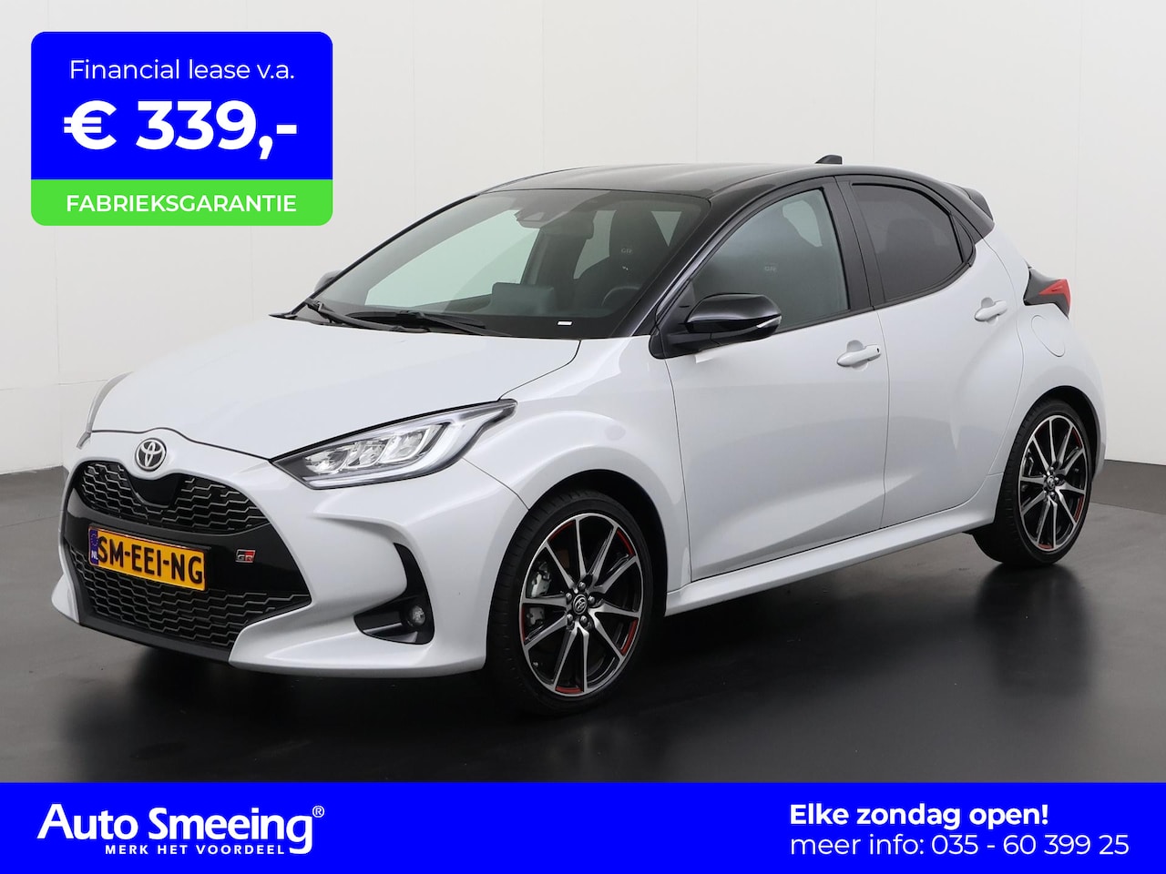 Toyota Yaris - 1.5 Hybrid GR Sport Bi-Tone | Leder/Alcantara | Camera | LED | Zondag Open! - AutoWereld.nl