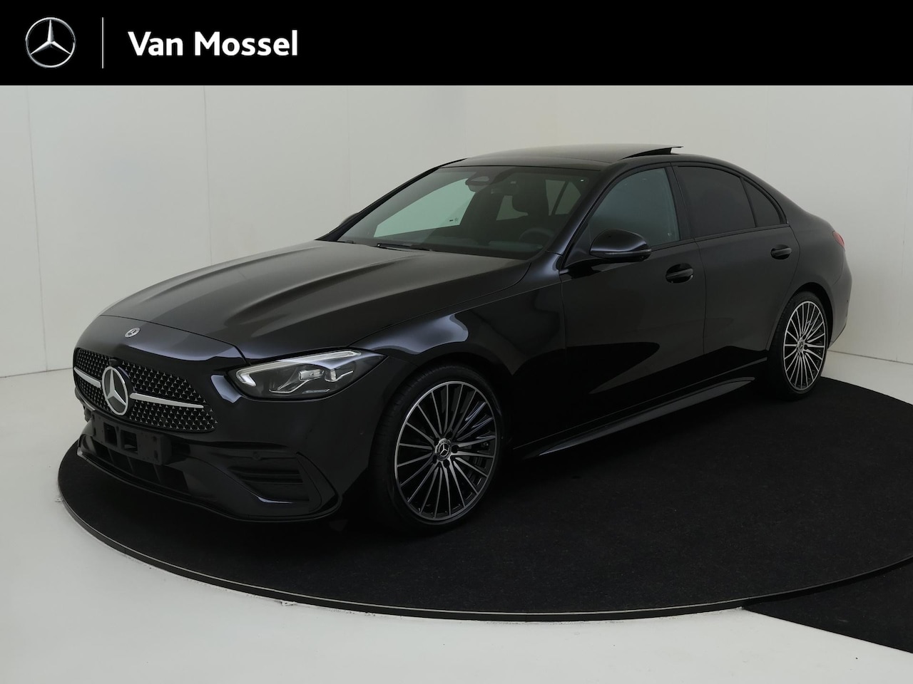 Mercedes-Benz C-klasse - 200 AMG Line / Night/ Panoramadak/ Sfeerverlichting/ 19 inch/ Burmester - AutoWereld.nl