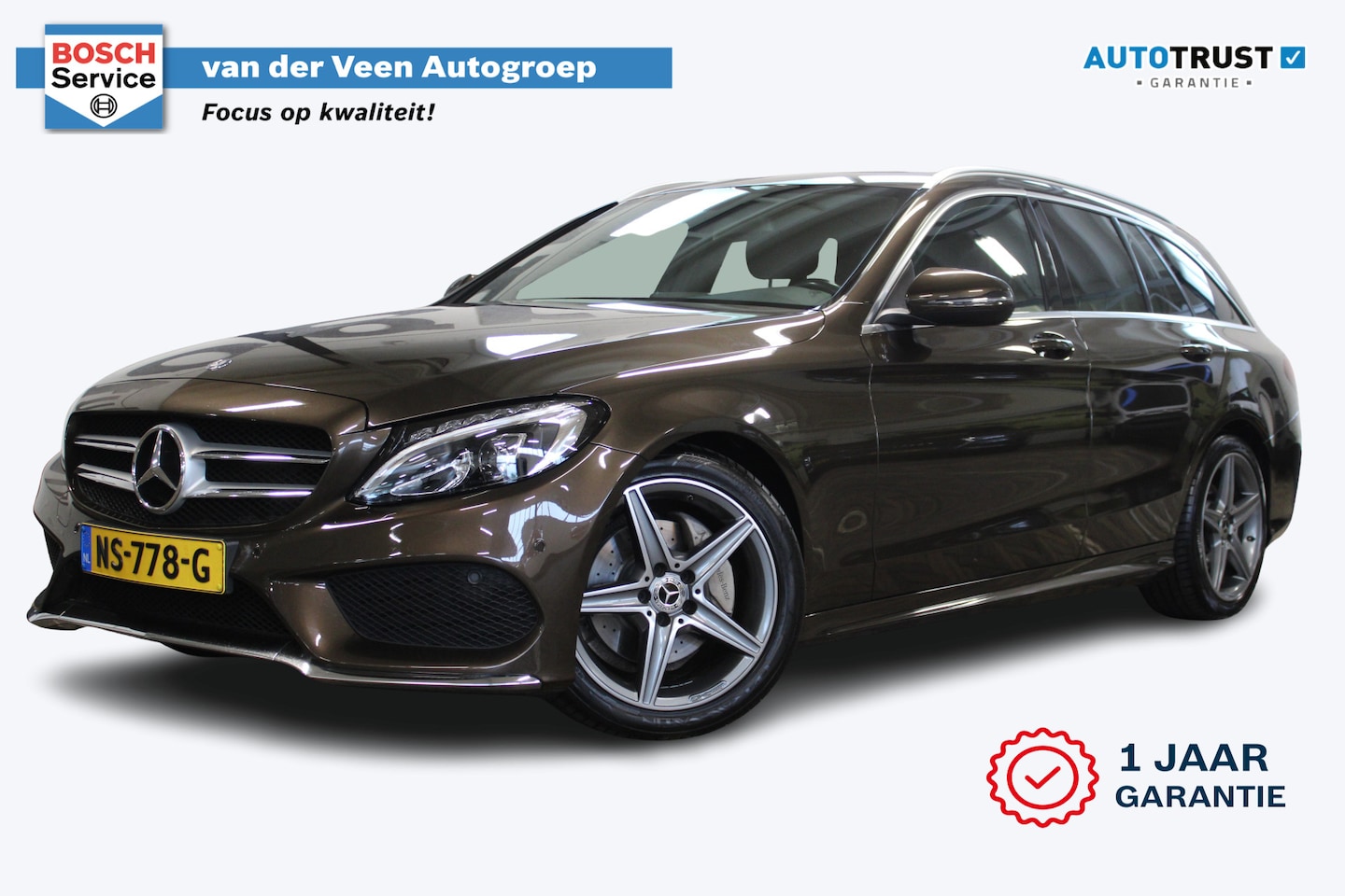 Mercedes-Benz C-klasse Estate - 180 AMG Sport Edition | Incl. 12 maanden garantie | Automaat | Afneembare trekhaak | Navig - AutoWereld.nl