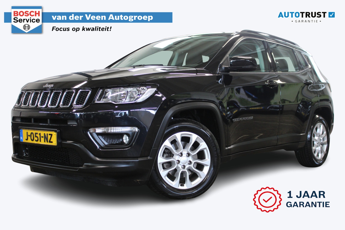 Jeep Compass - 1.3T Longitude | Incl. 12 maanden garantie | 1ste eigenaar! | Dealer onderhouden | Cruise - AutoWereld.nl