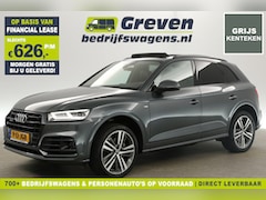 Audi Q5 - 2.0 TDI 190PK S-line Quattro Grijs Kenteken | VAN | 191PK Automaat Pano Clima Carplay Bang