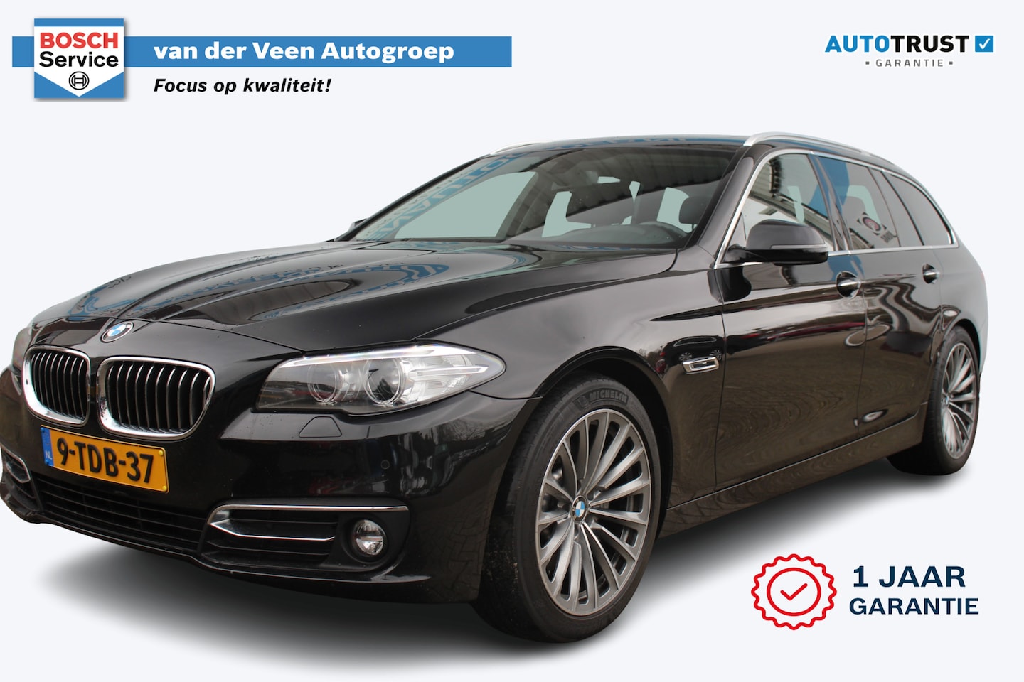 BMW 5-serie Touring - 528i High Luxury Edition | Navigatie | Cruise control | Stoelverwarming | Schuif / kantel - AutoWereld.nl