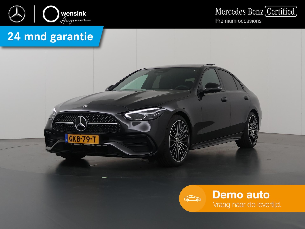 Mercedes-Benz C-klasse - 180 AMG Line Night pakket | 19 inch multispaaks | Panoramadak | High Performance Lights | - AutoWereld.nl