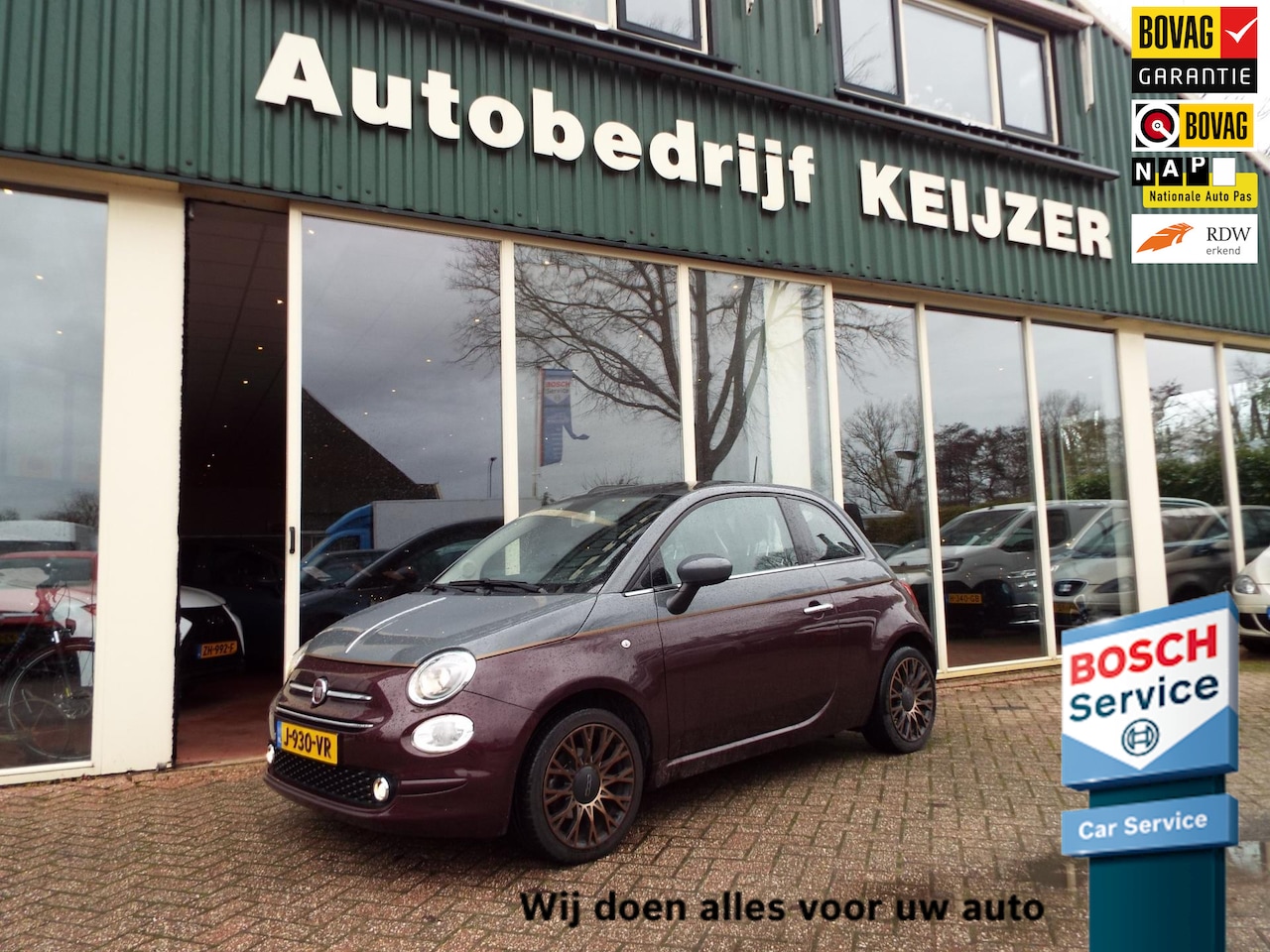 Fiat 500 - 1.2 COLLEZIONE BI-COLOR, CRUISE-NAVI-PANODAK-BOVAG-NAP - AutoWereld.nl