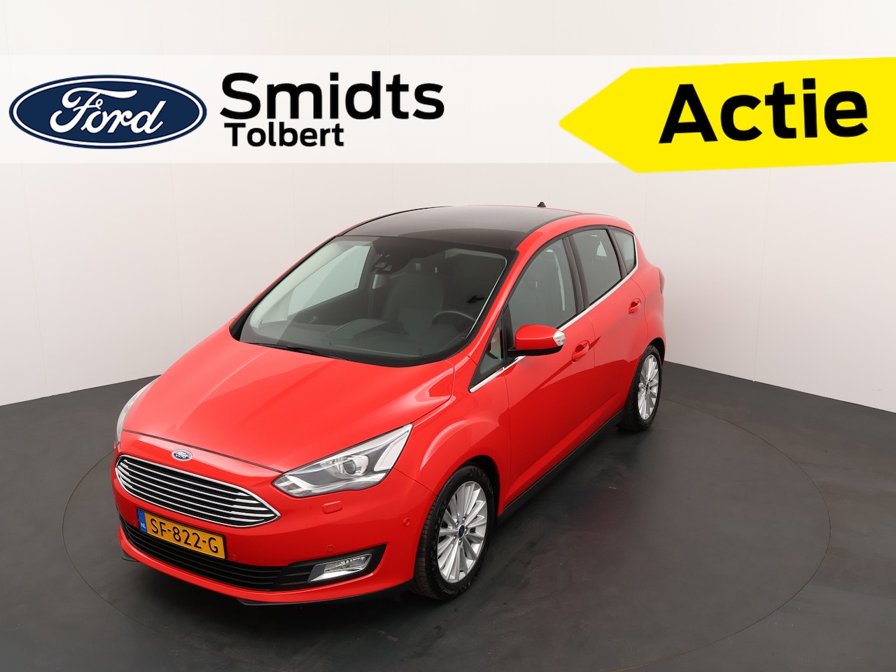 Ford C-Max - Ecoboost 125 pk Titanium | 17-inch | Xenon | Panorama dak | Parkeersensoren V+A | ISOFIX | - AutoWereld.nl