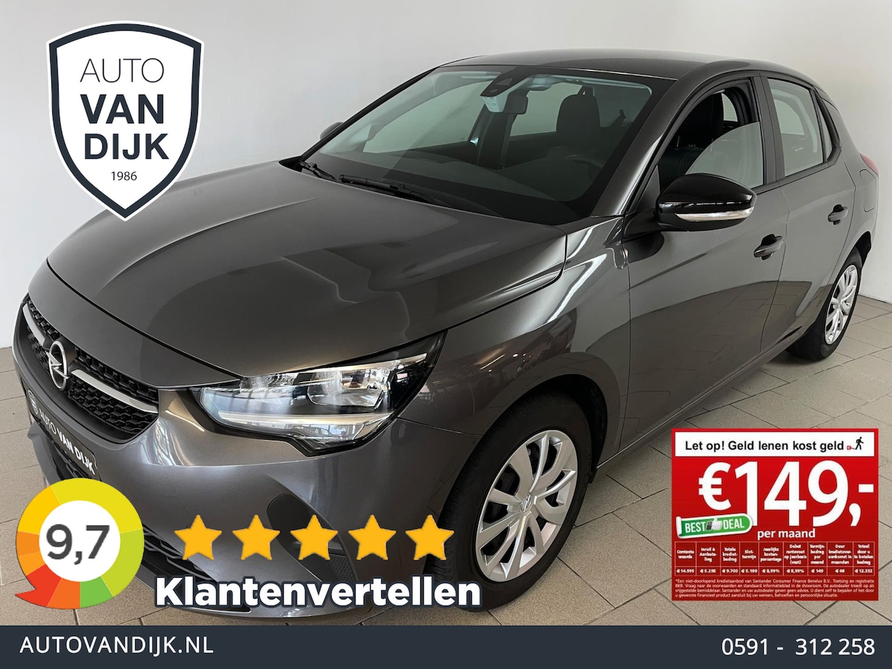 Opel Corsa - 1.2 Edition AIRCO NAVI CRUISE BLUETOOTH MULTI STUUR TREKHAAK 5DEURS ELEK RAMEN CENT VERG N - AutoWereld.nl