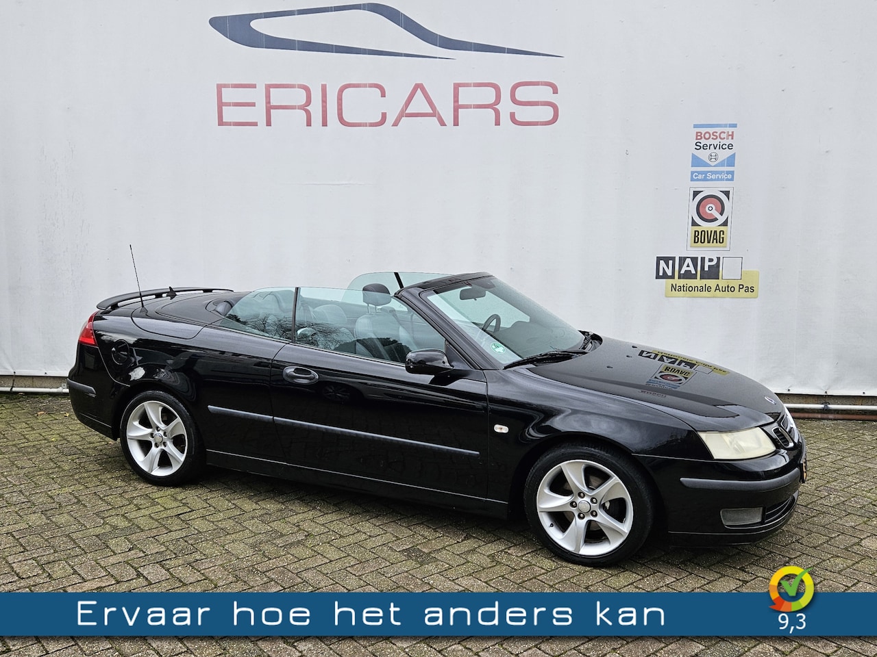 Saab 9-3 Cabrio - 1.8t Vector AUTOMAAT LEER 17 INCH 100% ONDERHOUD - AutoWereld.nl