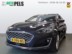 Ford Focus Wagon - 1.0 EcoBoost Hybrid Vignale Navigatie, Achteruitrijcamera, PdcV/A, Lederen bekleding, Elek