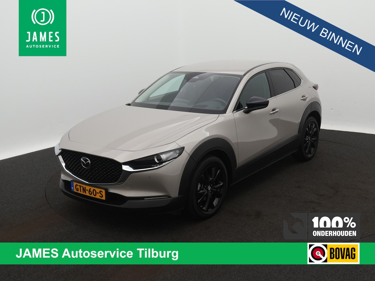 Mazda CX-30 - 2.0 e-SkyActiv-G M Hybrid Homura AD-CRUISE NAVI EL. ACHTERKLEP - AutoWereld.nl