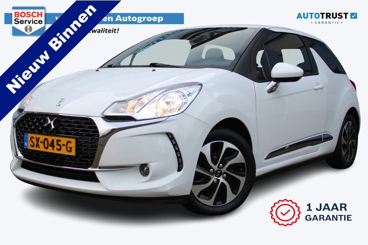 DS 3 - 1.2 PureTech Chic Navi/Airco/PDC/Elektr.ramen/LMV - AutoWereld.nl