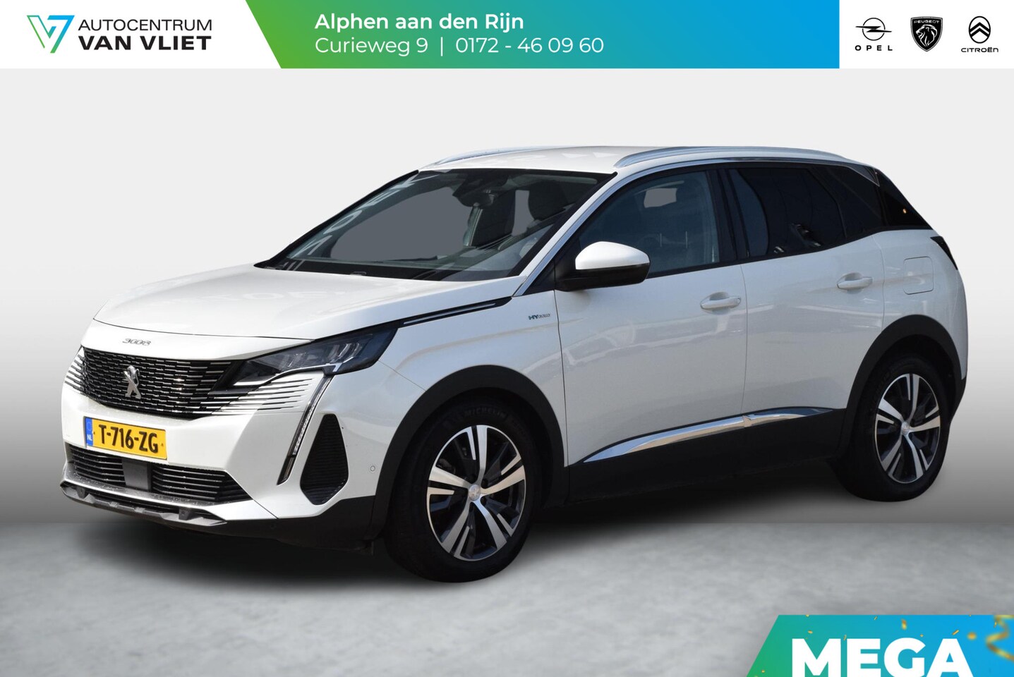 Peugeot 3008 - 1.6 HYbrid 225pk Allure Pack Business | Navigatie | Head-up Display | Bluetooth | Achterui - AutoWereld.nl