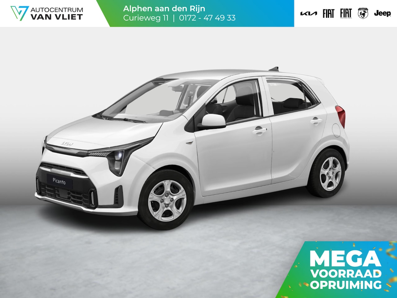 Kia Picanto - 1.0 DPI DynamicLine | Snel leverbaar | Navigatie | Airco | Cruise control | - AutoWereld.nl