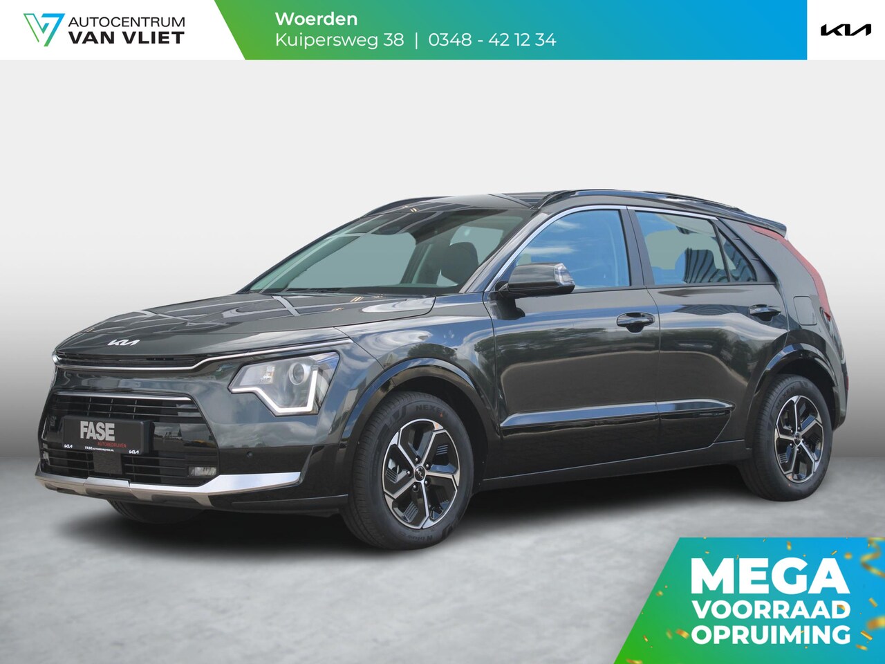 Kia Niro - 1.6 GDi Hybrid DynamicLine | Nov leverbaar | Keyless | Adapt. Cruise | LED | Navi | Carpla - AutoWereld.nl