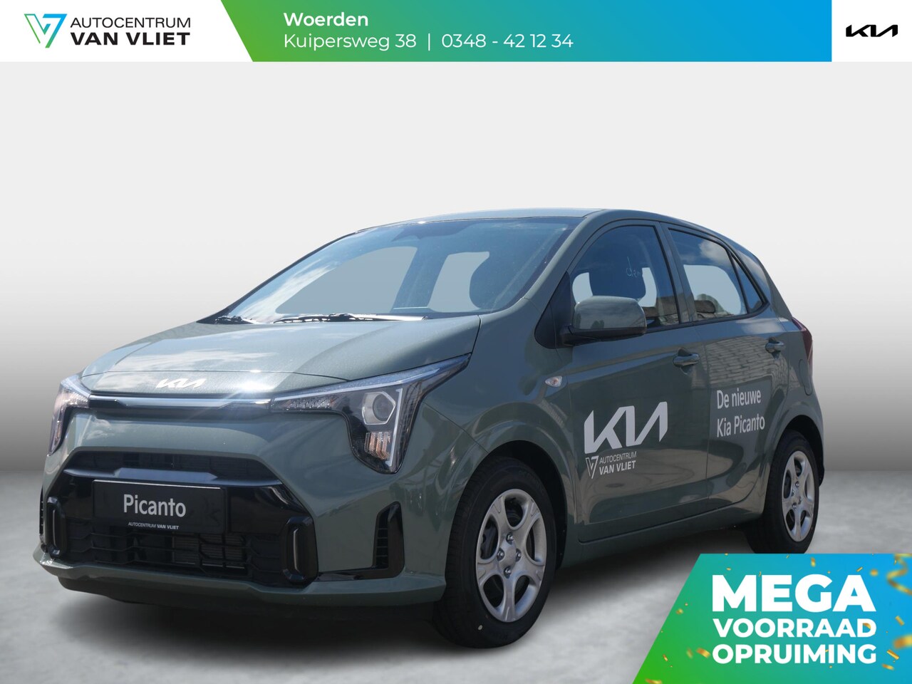 Kia Picanto - 1.0 DPI AMT DynamicLine | Direct Leverbaar | Navi+Carplay | Airco | Cruise | Camera | - AutoWereld.nl