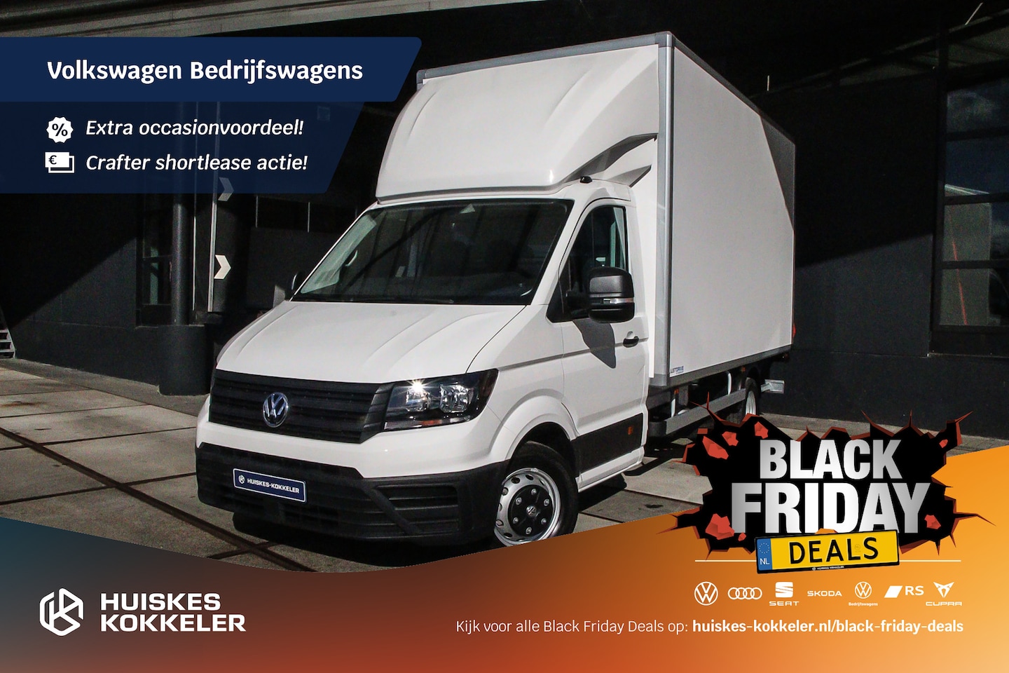 Volkswagen Crafter - Bakwagen 50 2.0 TDI 164PK Automaat L4 DL RWD Rijklaar Prijs | 4200 Lengte Laadbak | Dholla - AutoWereld.nl