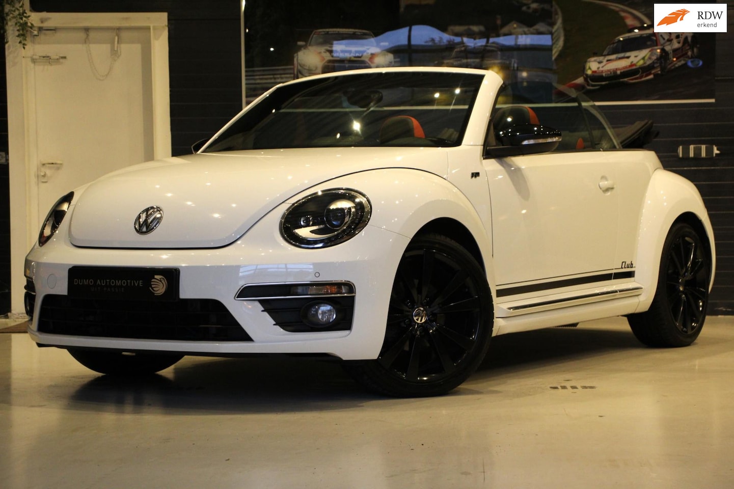 Volkswagen Beetle Cabriolet - 1.4 TSI R-Line Club BlueMotion - DAB - LED - CARPLAY - DSG - LEDER - FULL OPTION! - AutoWereld.nl