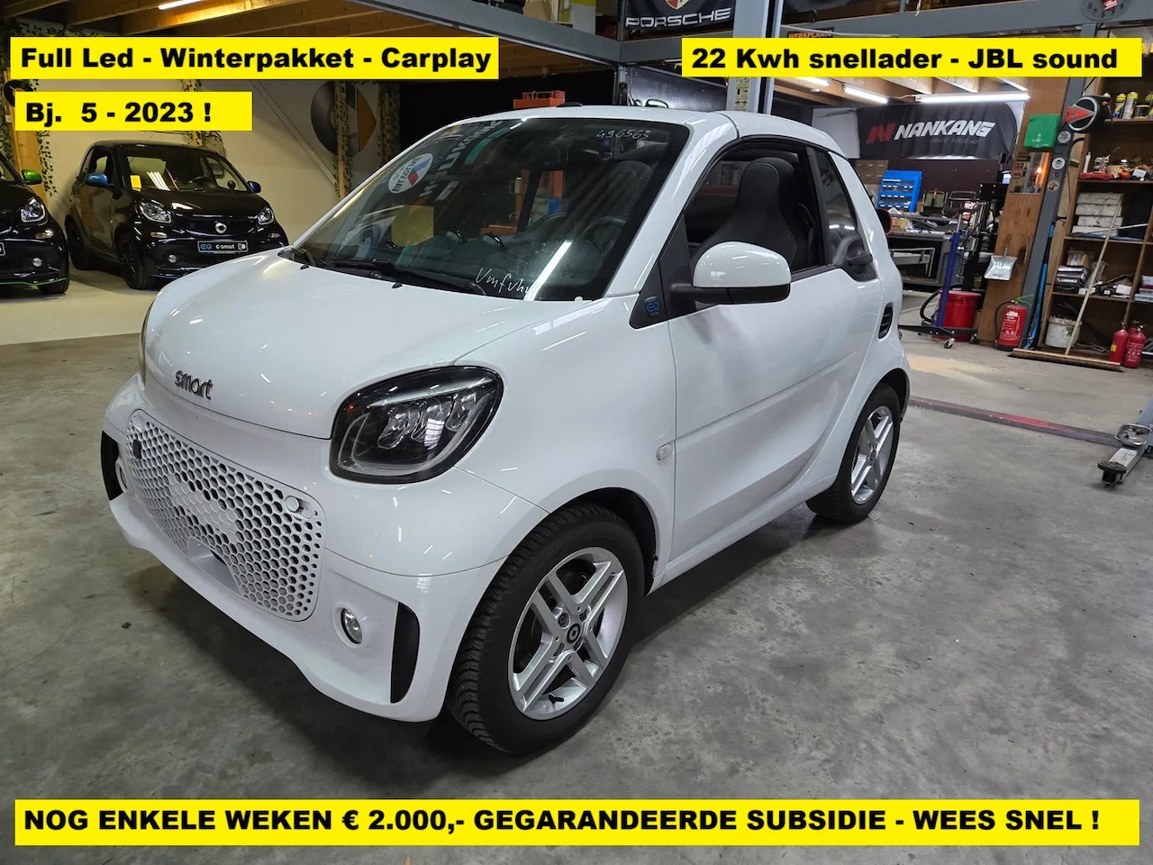 Smart Fortwo cabrio - EQ Comfort JBL - winterpakket - 22 Kwh snellader - AutoWereld.nl