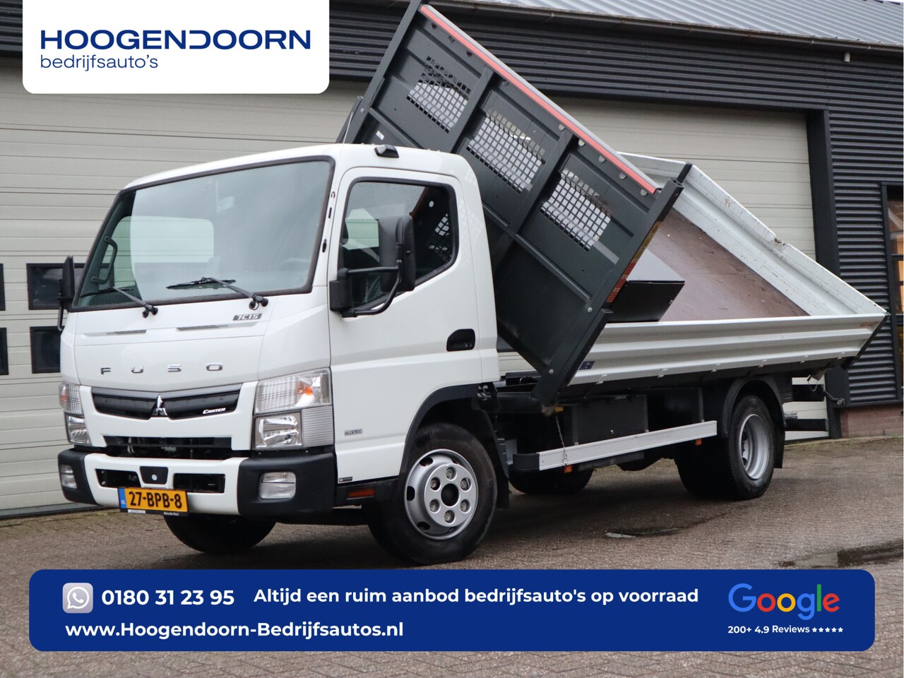 Mitsubishi Canter - 7C18 Kipper 3 Zijdig EURO 6 - 3.700 kg Laadvermogen - Trekhaak - AutoWereld.nl