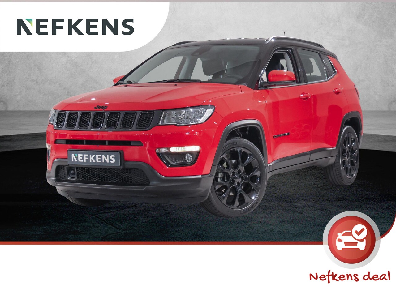 Jeep Compass - 150pk Turbo Night Eagle (1ste eig.|Camera|19"LMV|T.haak|NAV.|Climate) - AutoWereld.nl