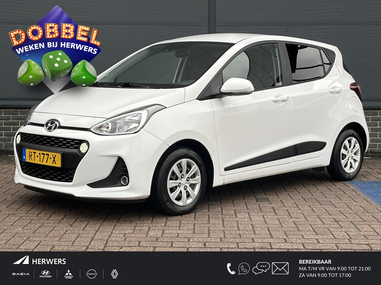 Hyundai i10 - 1.0i i-Premium / Apple carplay android auto / Navi / Cruise control / Bluetooth / Climate - AutoWereld.nl