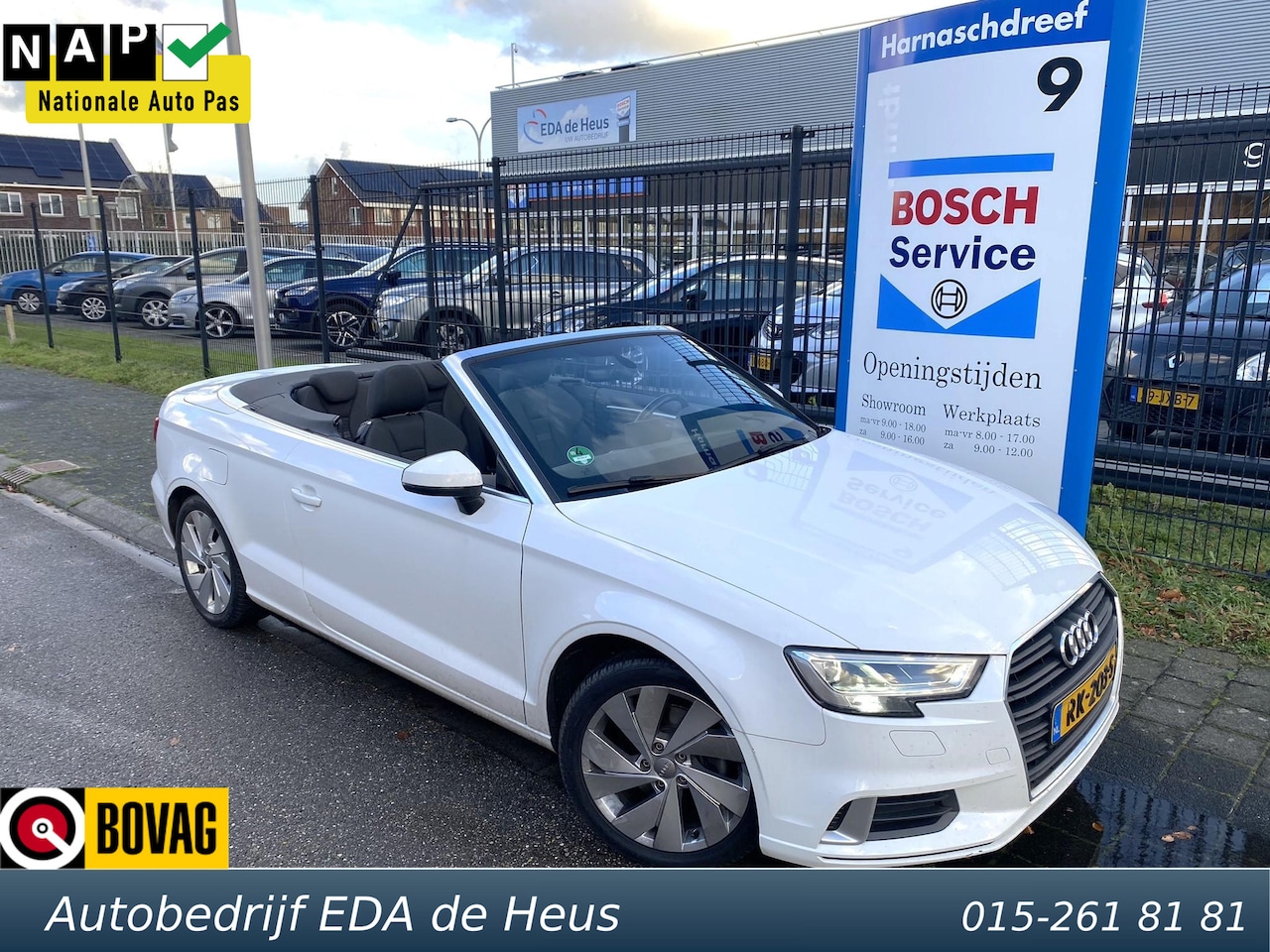 Audi A3 Cabriolet - 1.4 TFSi S-Tronic Sport Edition NL-auto van 1e eig. met o.a. LED, navi, automaat, lm velge - AutoWereld.nl