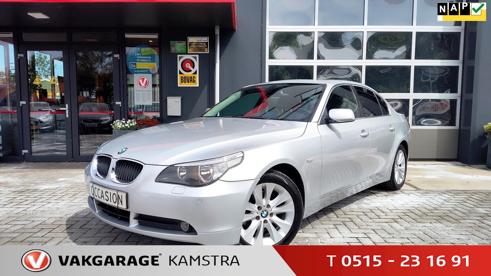 BMW 5-serie - 523i High Ex. 177PK Autom Airco/Cruise/PDC/Leder - AutoWereld.nl