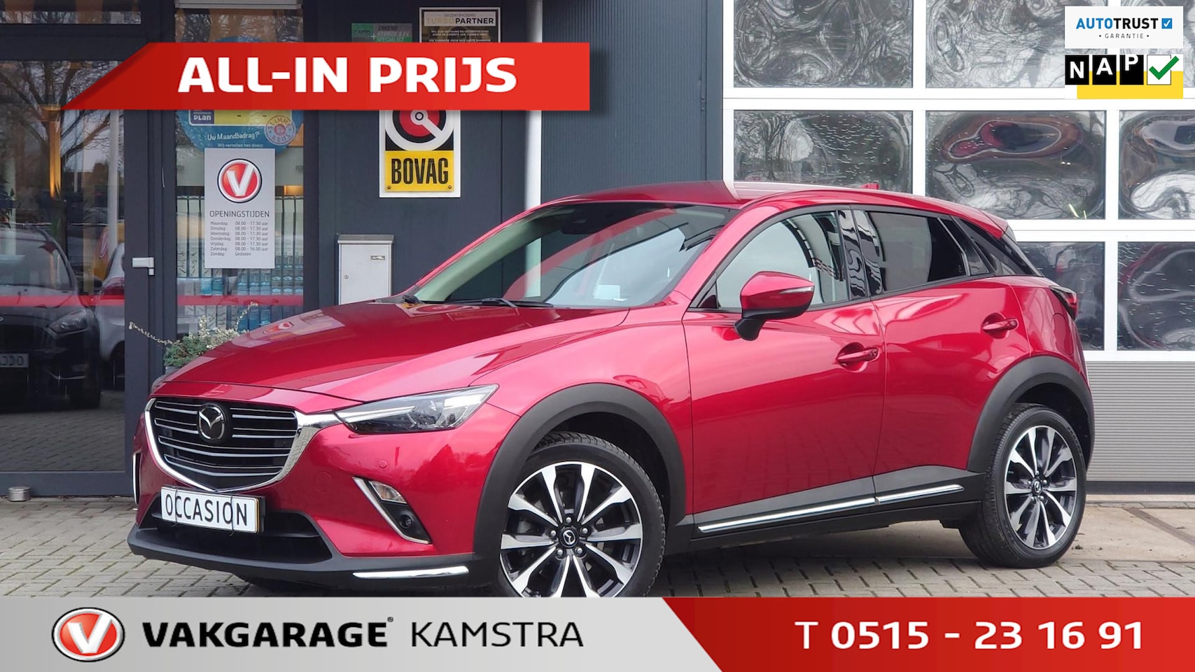 Mazda CX-3 - 2.0 SkyActiv-G GT-M Bose/Stoel+stuurverw/PDC/HUD/AUTOMAAT - AutoWereld.nl