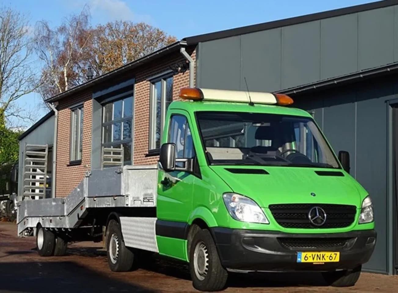 Mercedes-Benz Sprinter - 316 BE-COMBINATIE, TREKKER 9.5 TON, VELDHUIZEN OPLEGGER 3.540 KG payload - AutoWereld.nl