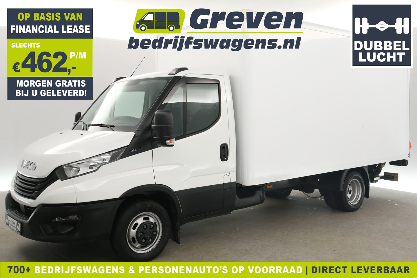 Iveco Daily - 35C16H 157PK Bakwagen Dubbellucht  3 Persoons Airco Laadklep Laadbak - AutoWereld.nl