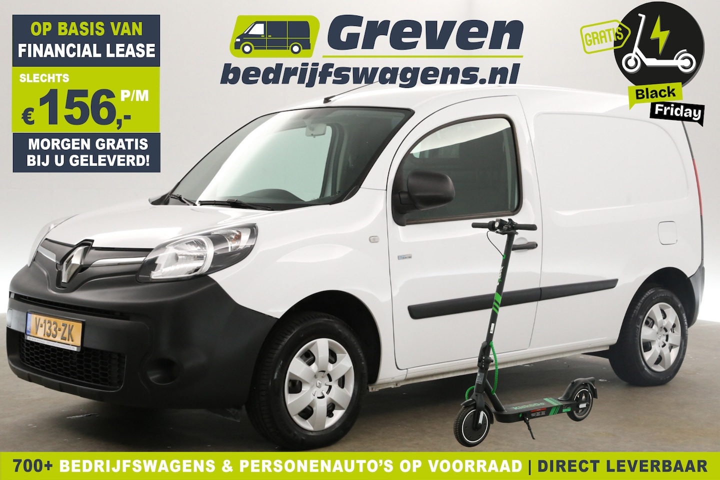 Renault Kangoo - L1H1 Z.E. 33 kWh Koop-Accu | Gratis E-Step! | Elektrisch Automaat Airco Parkeersensoren El - AutoWereld.nl