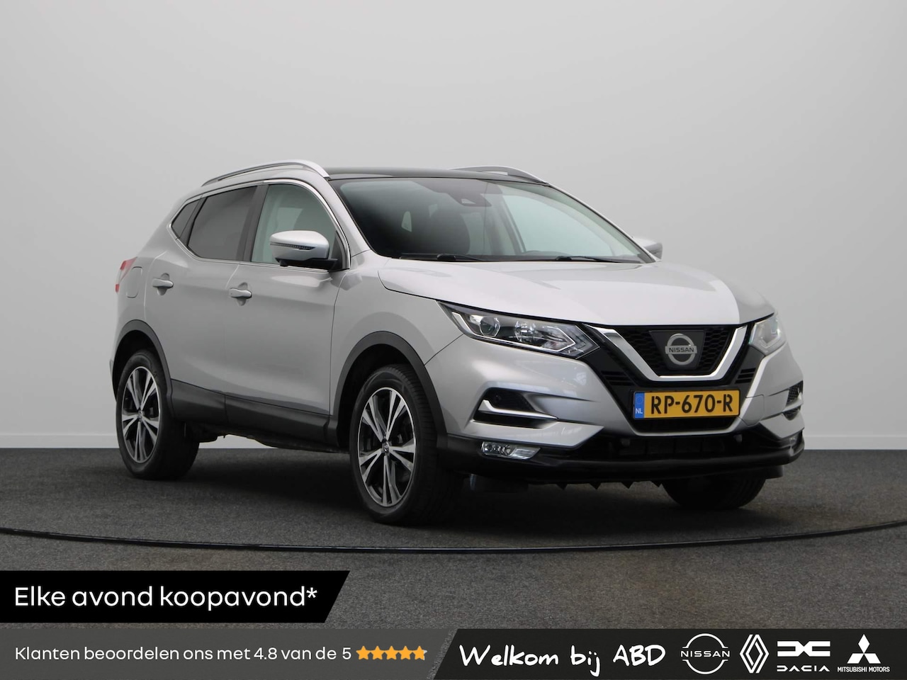 Nissan Qashqai - 1.2 N-Connecta | Panoramisch vast glazen dak | 360 graden camera | Afn. Trekhaak | - AutoWereld.nl