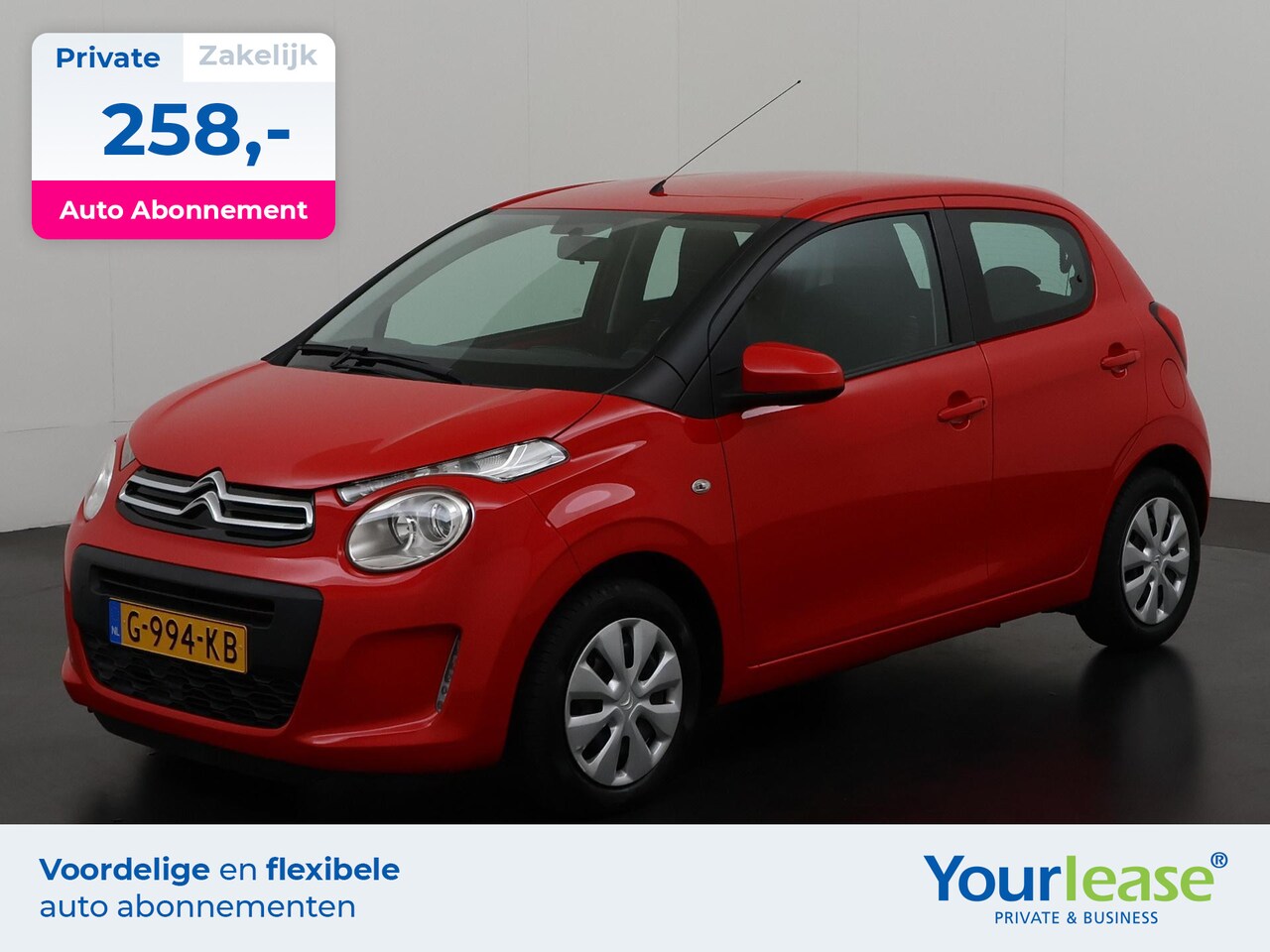 Citroën C1 - 1.0 VTi Feel | All-in 258,- Private Lease | Zondag Open! - AutoWereld.nl