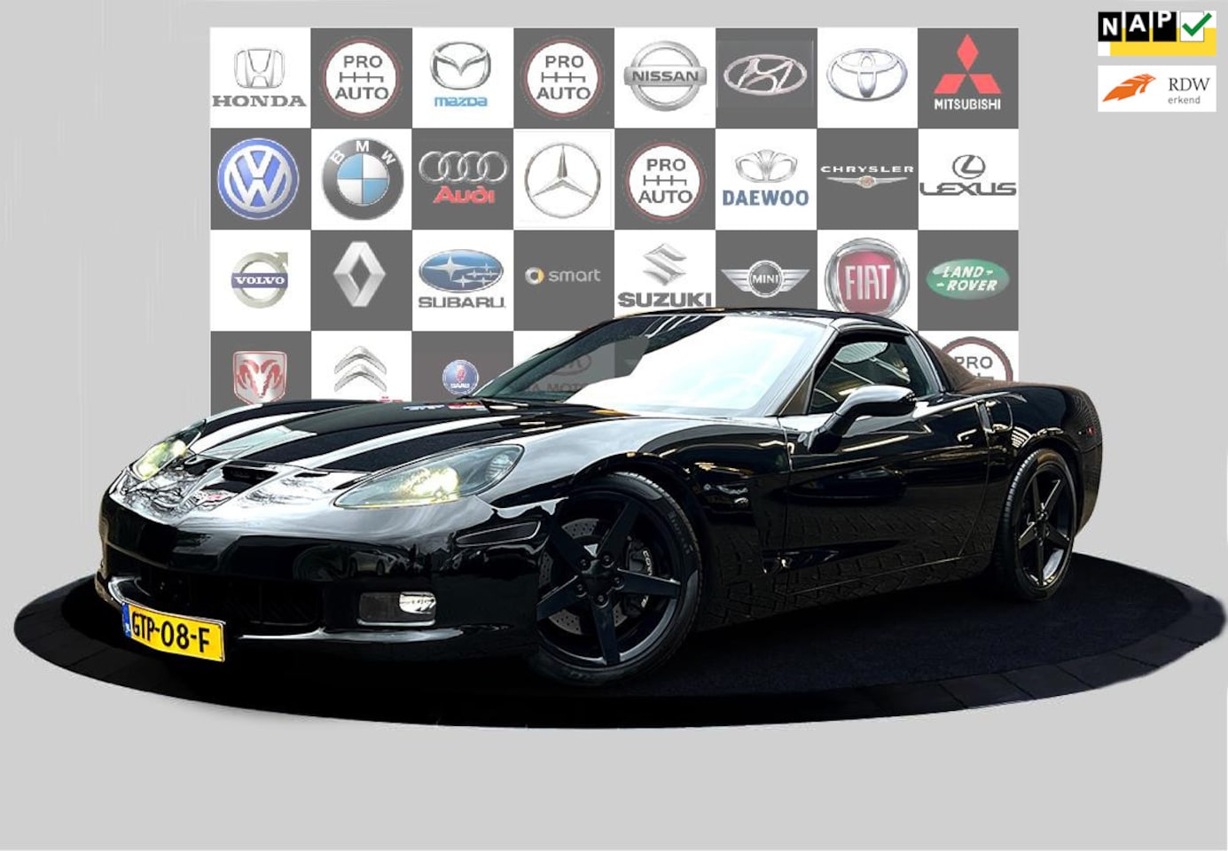 Corvette C6 - 6.0 Convertible Leder_Led_ACC_Keyless_prachtige auto - AutoWereld.nl