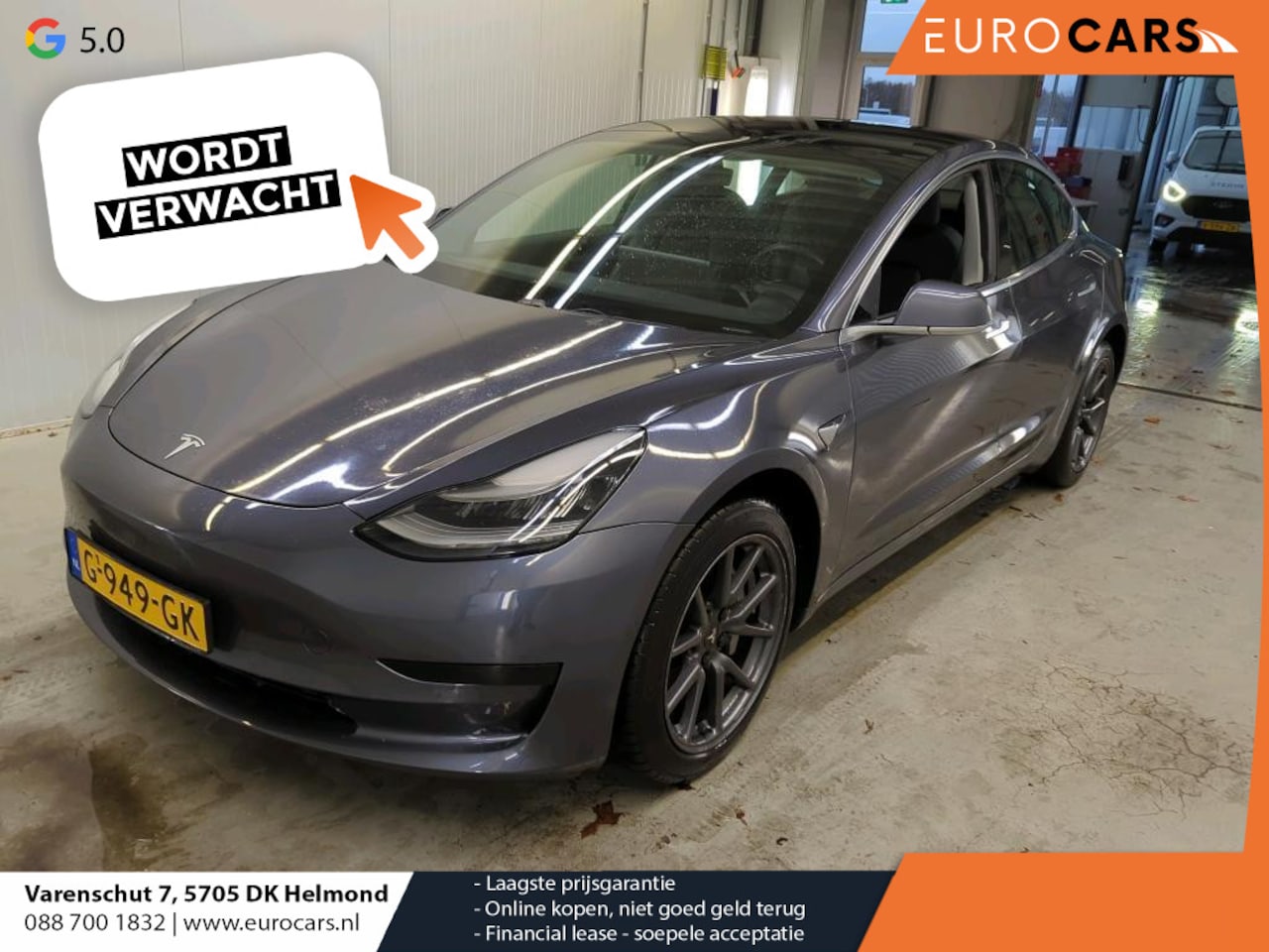 Tesla Model 3 - Standard RWD Plus 60 kWh Autopilot Pano Leder Navi PDC VA + Camera 18" LM Velgen - AutoWereld.nl