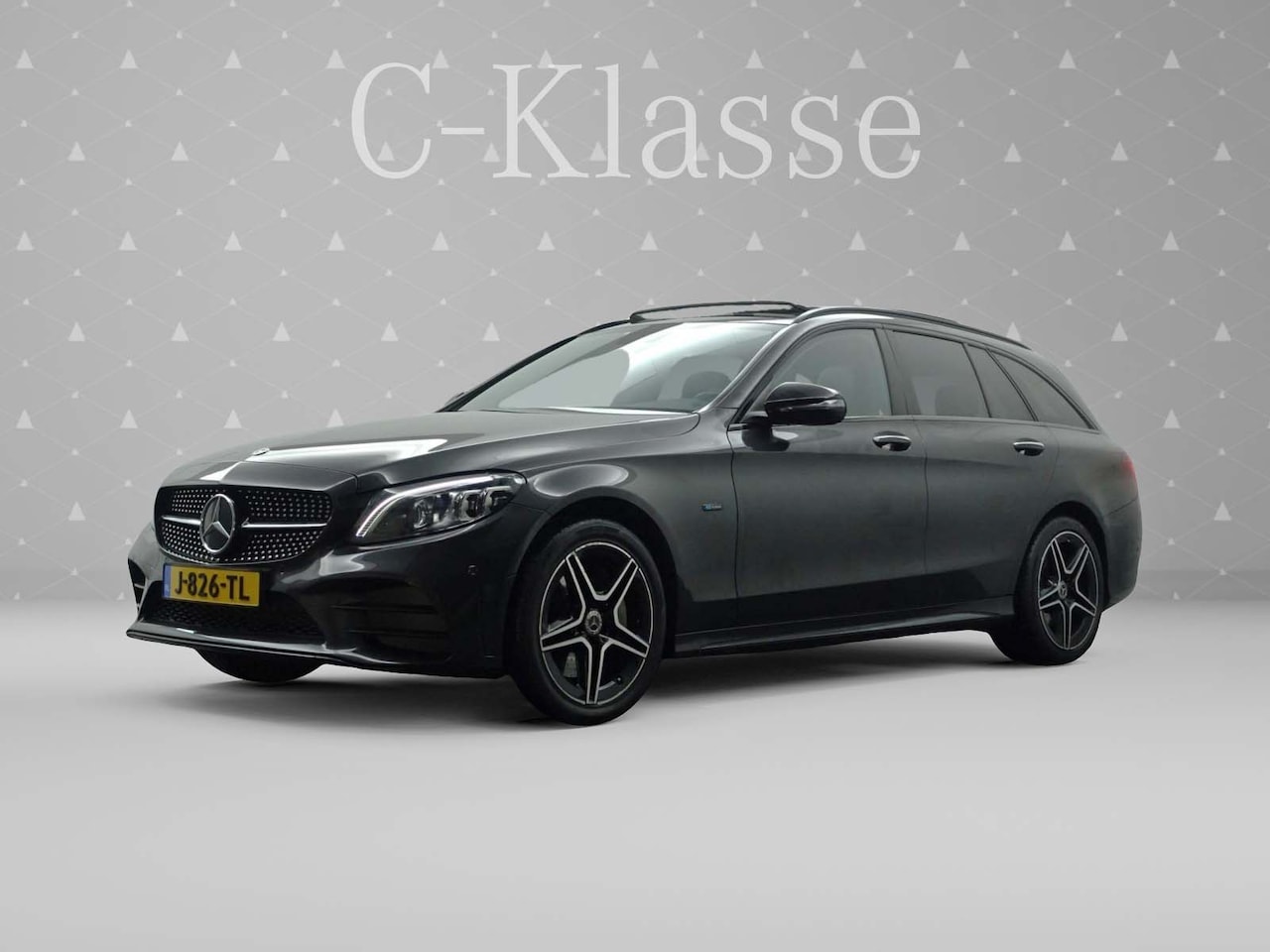 Mercedes-Benz C-klasse Estate - 300 e AMG Night Edition Premium Plus 9G Aut- Panodak I Widescreen I Burmester I Leer I 360 - AutoWereld.nl