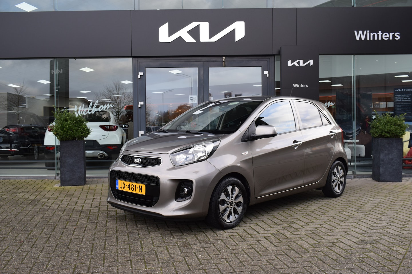 Kia Picanto - 1.0i-12V ISG ComfortPlusLine 5-Drs ECC Cr.Control Navi+Camera BT+USB 14"LMV+All Weather Pr - AutoWereld.nl