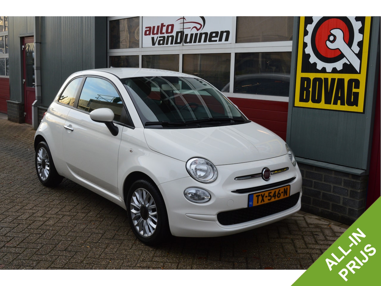 Fiat 500 - 1.2 Popstar O.a: Airco, Cruise, DAB, Radio, Apps, Rijklaar, Etc. All-in prijs! - AutoWereld.nl