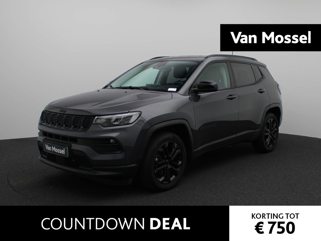 Jeep Compass - 1.5T e-Hybrid Night Eagle | Half-Leder | Navigatie | Parkeercamera | Climate control | Lic - AutoWereld.nl