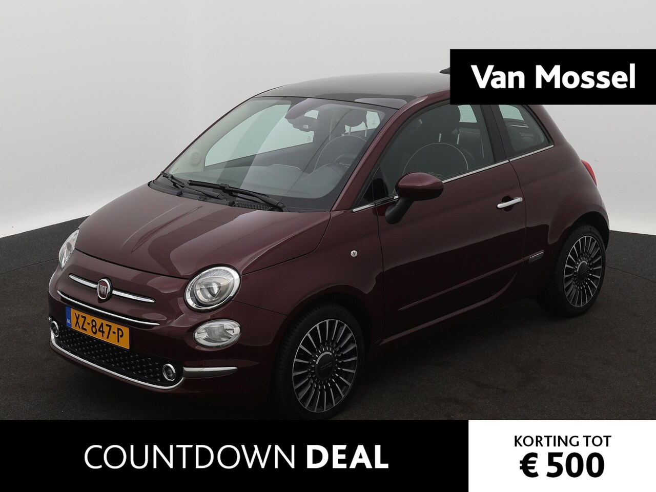 Fiat 500 - 0.9 TwinAir Turbo Lounge | Panoramadak | Climate control | Navigatie - AutoWereld.nl