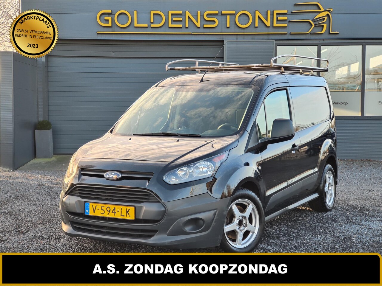 Ford Transit Connect - 1.5 TDCI L1 Economy Edition Airco,Bluetooth,LM Velgen,Dak Imperiaal,Trekhaak,N.A.P,APK Bij - AutoWereld.nl