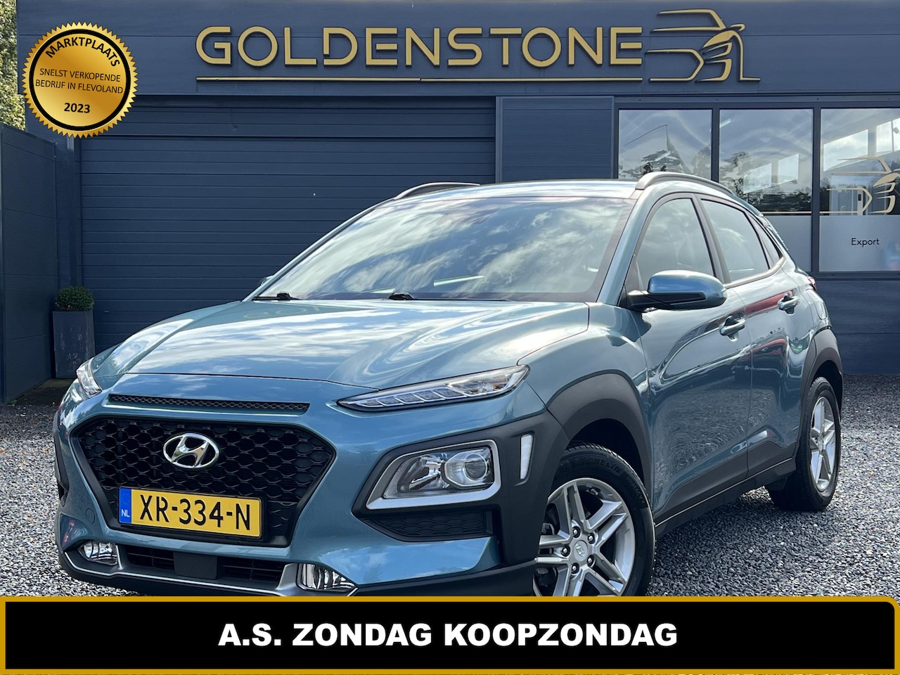 Hyundai Kona - 1.0 T-GDI Comfort 2e Eigenaar,Navi,Clima,Cruise,Camera,LM Velgen,Elek Ramen,N.A.P,APK tot - AutoWereld.nl