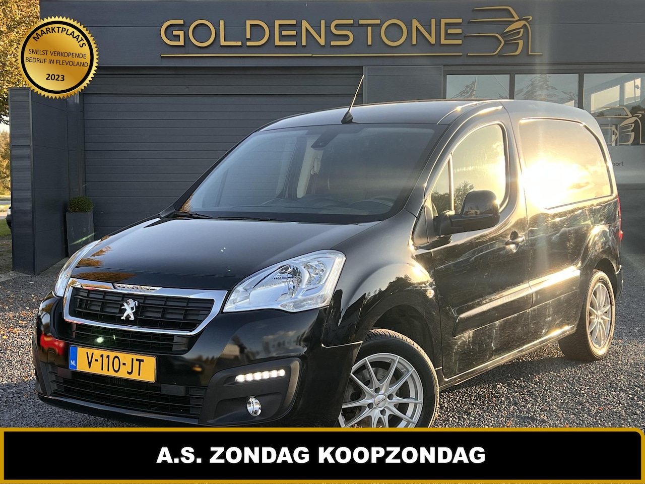 Peugeot Partner - 120 1.6 BlueHDi 100 L1 Premium Pack S&S 3-Zitsplaats,Airco,Cruise,Trekhaak,N.A.P,Lmv,PDC,W - AutoWereld.nl