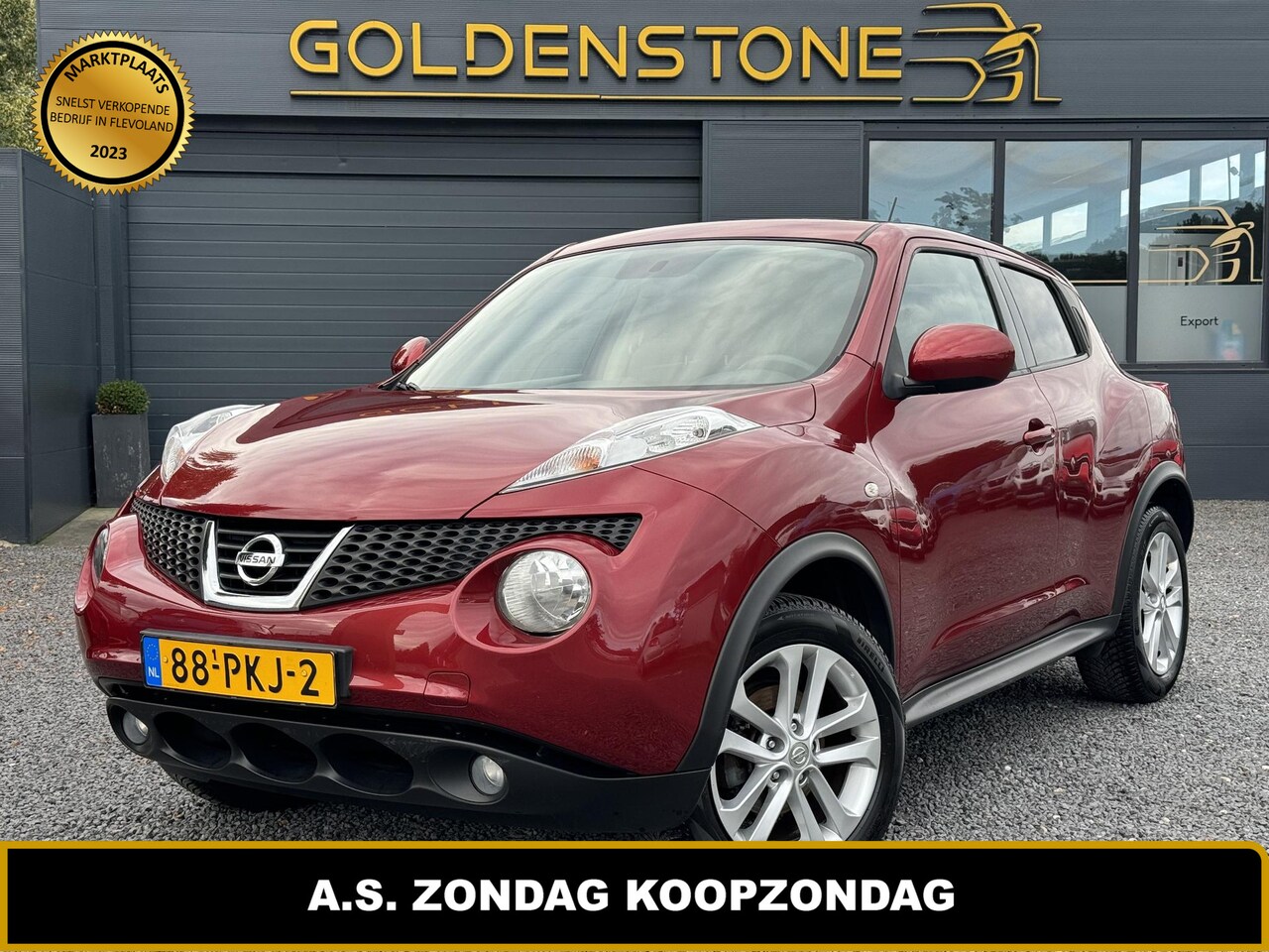 Nissan Juke - 1.6 Acenta Eco 2e Eigenaar,Clima,Cruise,Afn Trekhaak,Dakdragers,LM Velgen,N.A.P,APK tot 04 - AutoWereld.nl