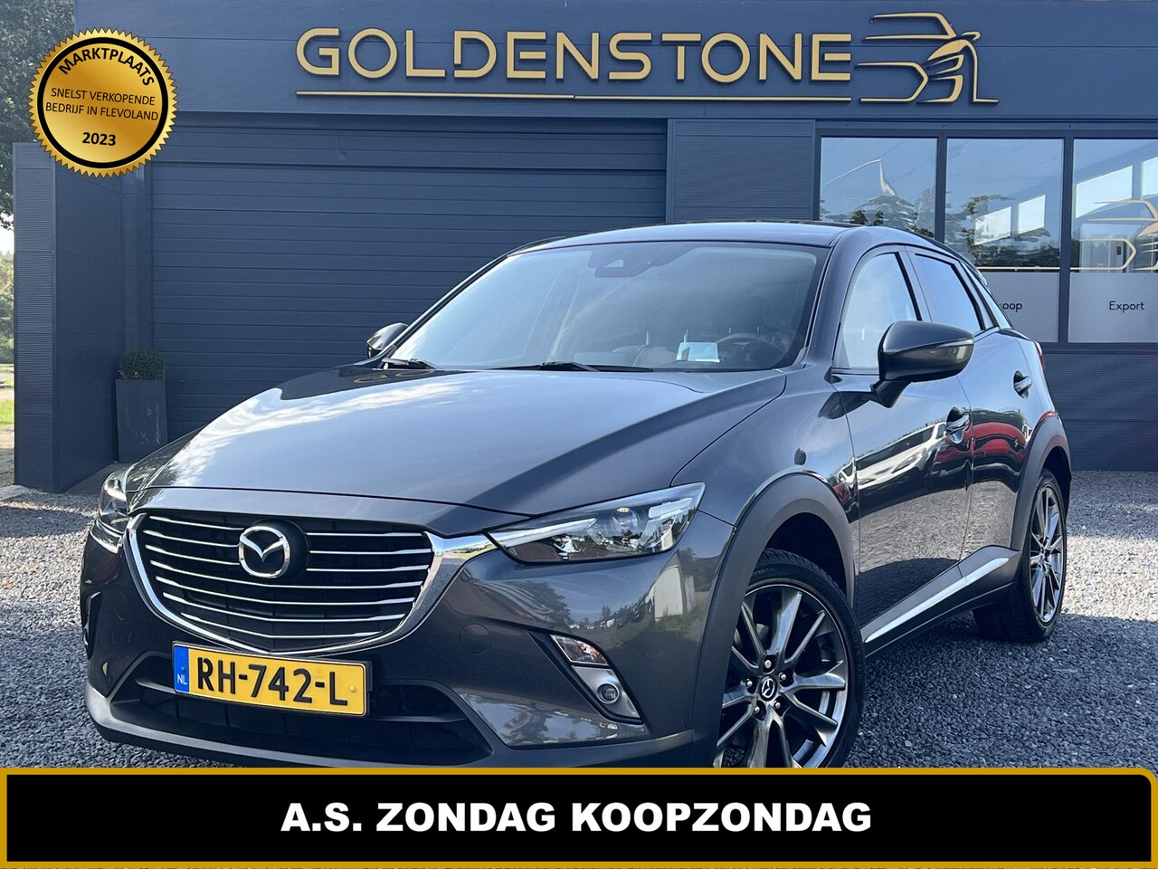 Mazda CX-3 - 2.0 SkyActiv-G 120 GT-Luxury 2e Eigenaar,Navi,Clima,Cruise,Leder,Camera,HY Display,LM Velg - AutoWereld.nl