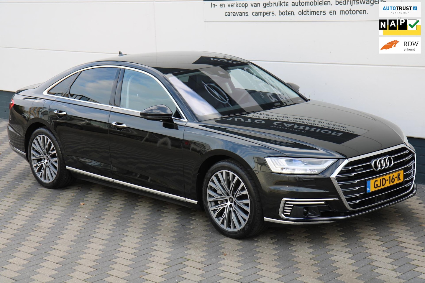 Audi A8 - 60 TFSI e quattro 449 PK HUD LED Luchtvering BTW ! - AutoWereld.nl