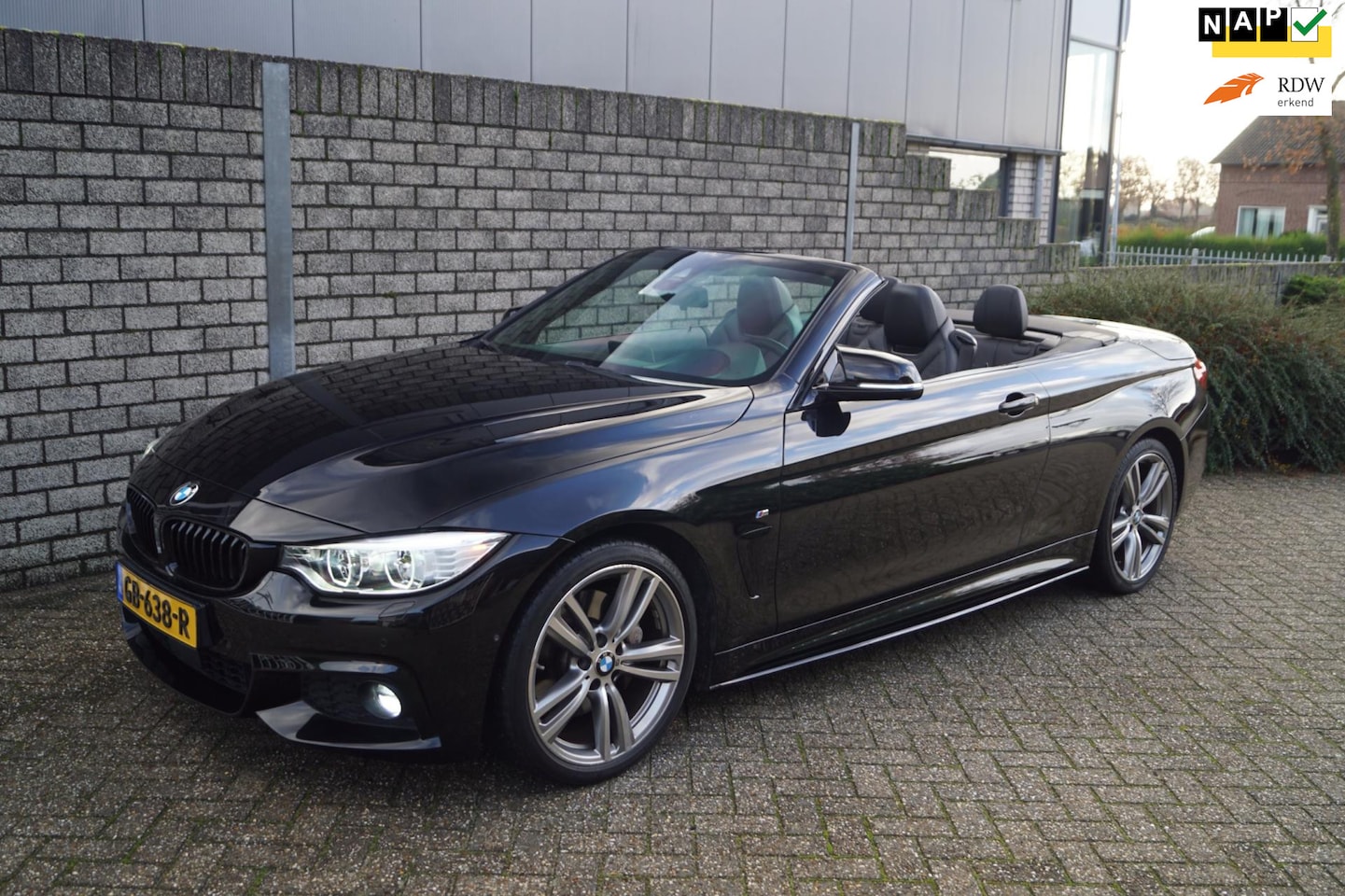 BMW 4-serie Cabrio - 435i High Executive M Sport Autom Leder Stoel/Stuur/Nek Verw Navi Camera Adaptieve Cruise - AutoWereld.nl