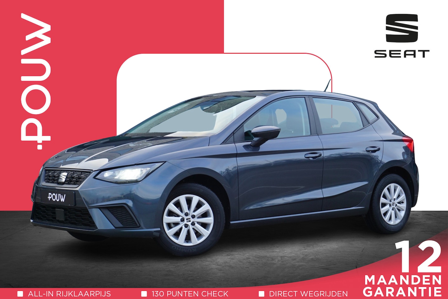 Seat Ibiza - 1.0 EcoTSI 95pk Style FullLink | PDC Achter | Automatische Verlichting - AutoWereld.nl