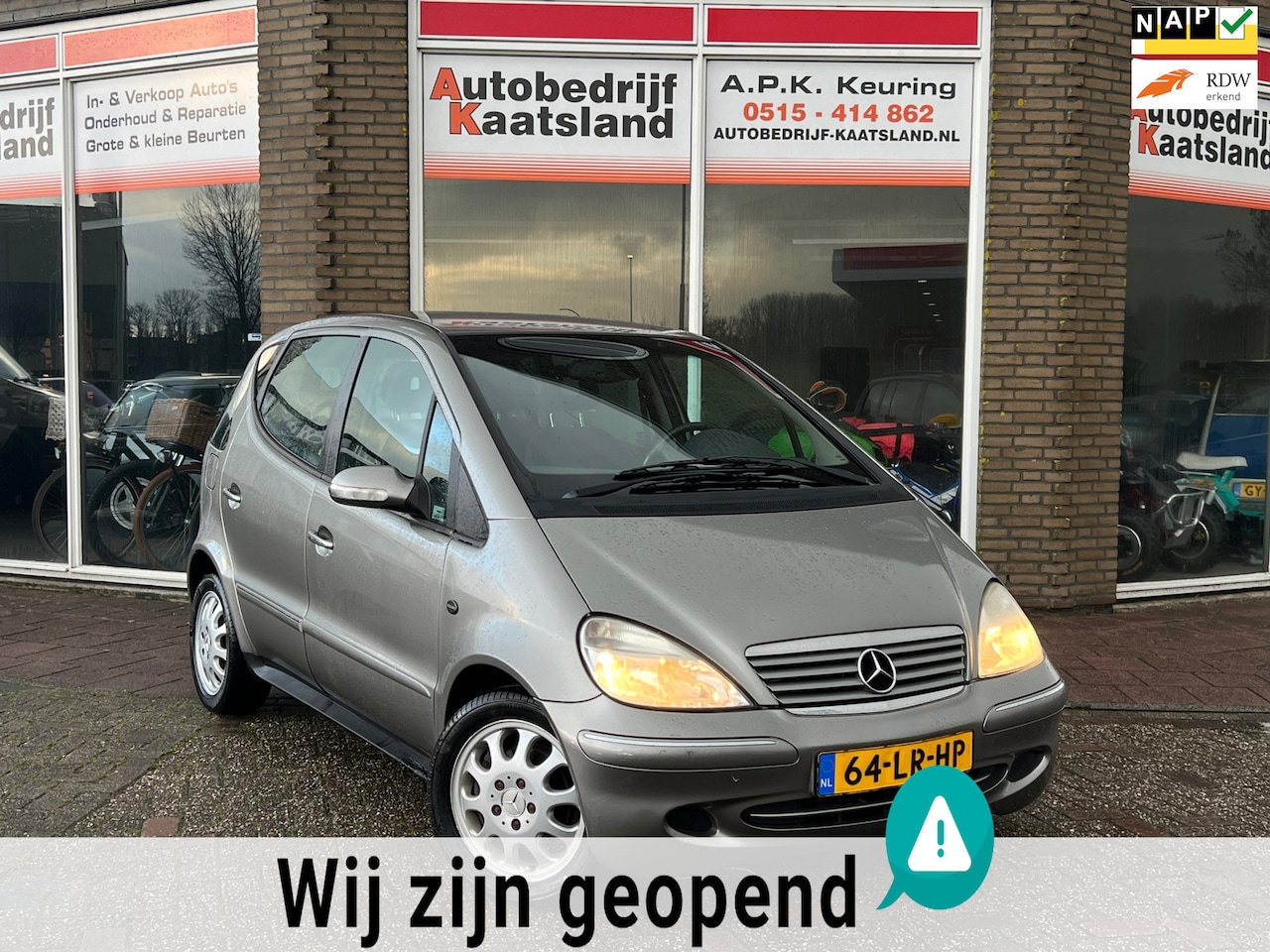 Mercedes-Benz A-klasse - 160 Elegance Lang Automaat - Lage KM stand! - APK: 11-2025 - AutoWereld.nl