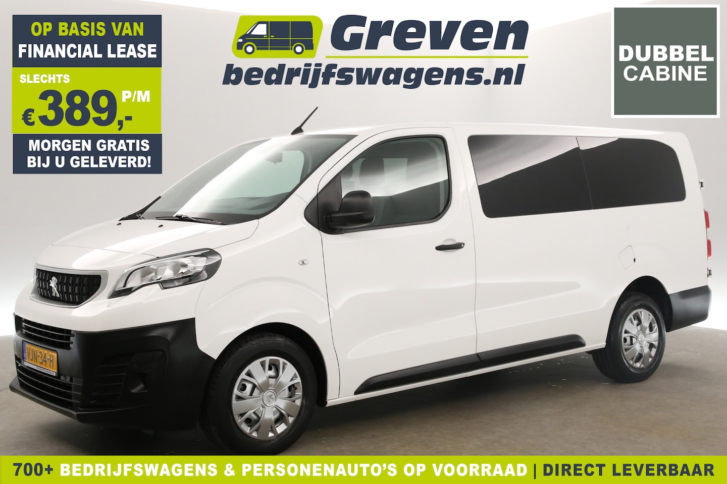 Peugeot Expert - 2.0 BlueHDI L3H1 Automaat Dubbele Cabine 6 Persoons Airco Camera Cruise Carplay PDC Elektr - AutoWereld.nl